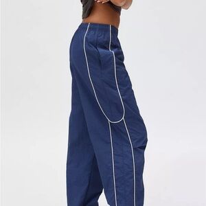 Sporty Navy Blue Track Pants